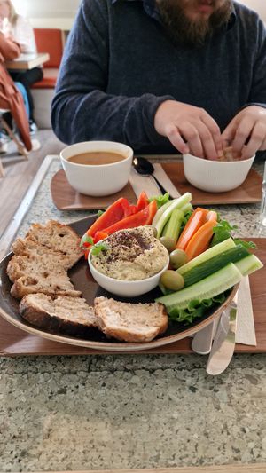 Hummus plate at Mama  in Reykjavik