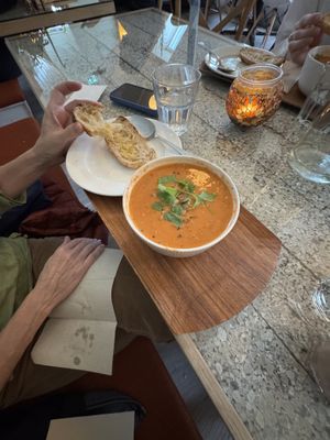 Tomato soupp  at Mama  in Reykjavik