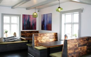 inside tables at Mama  in Reykjavik