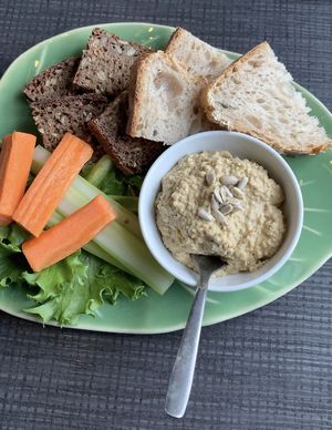 Hummus platter  at Mama  in Reykjavik