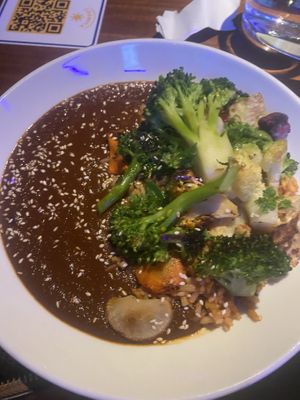 Vegetable Mole- taste 4/5 but the portion was so small and it was mostly sauce and veggies, so really 3/5.   at Cosmica in Boston