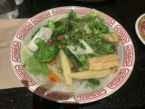 Vegan pho yummy!! at Golden Flower in Reno
