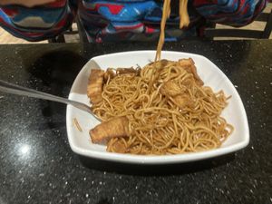Chow mein with fried tofu(asked for this) at Golden Flower in Reno