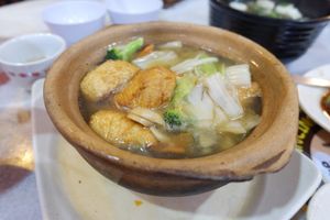 Clay Pot Bean Curd. at Forever Green 長榮素食館 in Petaling Jaya