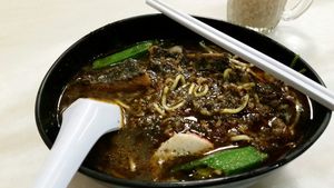 Prawn mee (soup) at Forever Green 長榮素食館 in Petaling Jaya