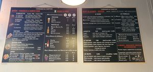 Menu at Green Stub in Hegenheim