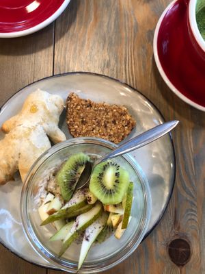 Sweet part of the vegan brunch (changes each week)  at Green Stub in Hegenheim