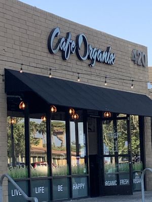 Entrance to Cafe Organix at Cafe Organix in San Bernardino