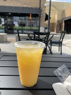 Orange Juice at Cafe Organix in San Bernardino