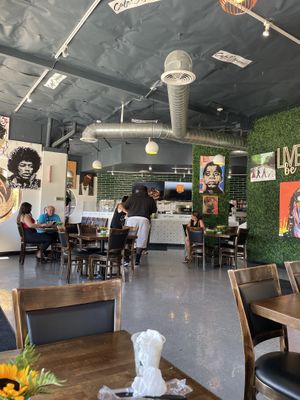 Interior at Cafe Organix in San Bernardino