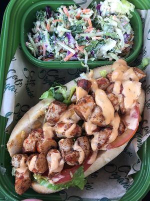 Po Boy Sandwich at Cafe Organix in San Bernardino