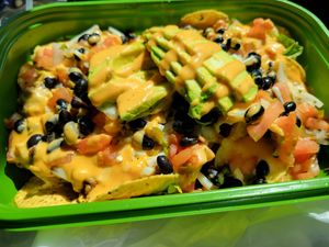 Loaded Nachos at Cafe Organix in San Bernardino