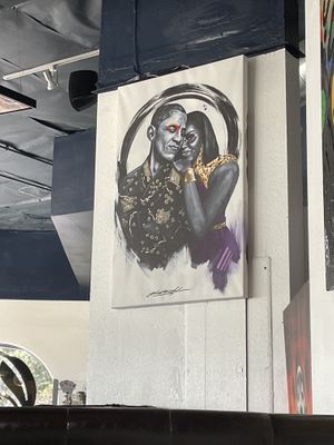 Art at the cafe   at Cafe Organix in San Bernardino