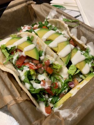 Tacos at Cafe Organix in San Bernardino