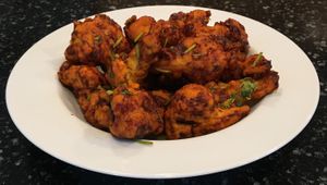 Spicy Cauliflower appetizer (vegan) at House of Curry in Rosemount