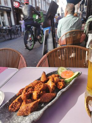 Sheesh kebab at The Vegan Indian in Amsterdam