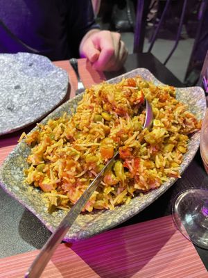 Vegan biryani  at The Vegan Indian in Amsterdam