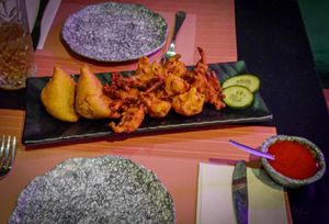 Vegan Snack Platter at The Vegan Indian in Amsterdam