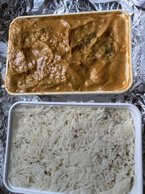 coconut curry with rice   at The Vegan Indian in Amsterdam