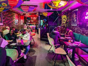 Inside of The Vegan Indian at The Vegan Indian in Amsterdam