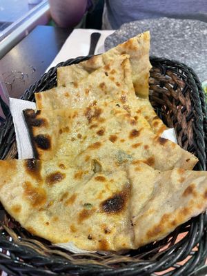Aloo paratha  at The Vegan Indian in Amsterdam