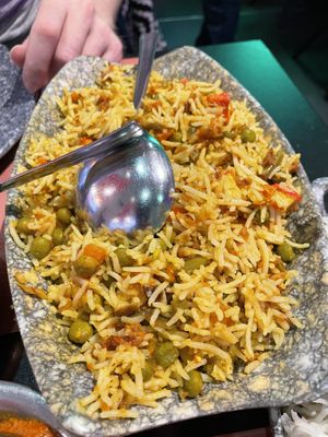 Vegan biryani   at The Vegan Indian in Amsterdam