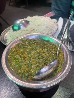 Aloo saag  at The Vegan Indian in Amsterdam