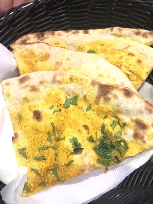 Curry naan at The Vegan Indian in Amsterdam