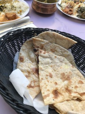 Tandoori roti at The Vegan Indian in Amsterdam