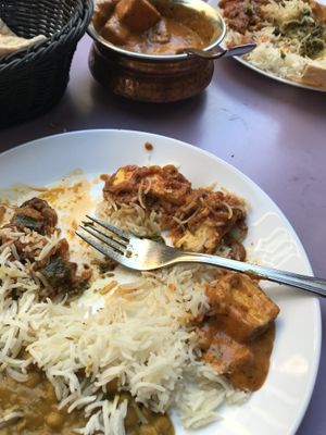 Vegan curry dishes at The Vegan Indian in Amsterdam