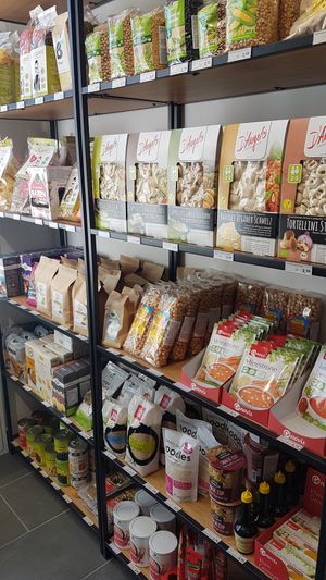 Dry items at Vegansko.si in Ljubljana