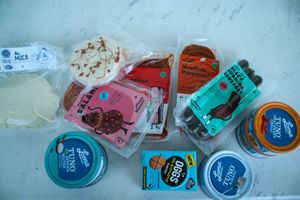 products from the store at Vegansko.si in Ljubljana