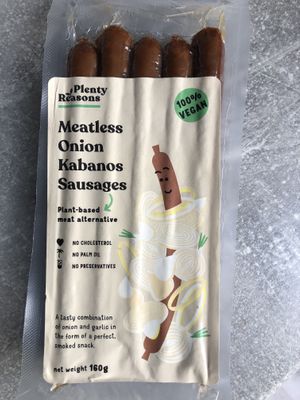 Onion kabanosy   at Vegansko.si in Ljubljana