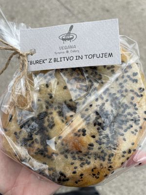 Vegan Burek with tofu  at Vegansko.si in Ljubljana