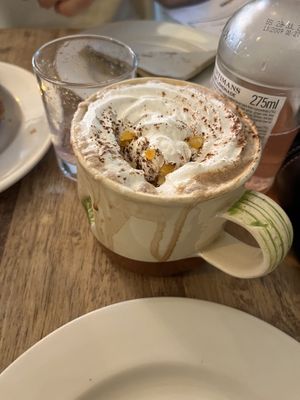 Orange hot chocolate   at Thrive in Cambridge