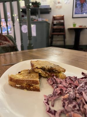 Such a good comfort food sandwich   at Thrive in Cambridge