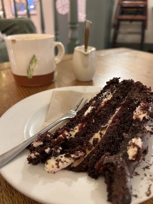 The cake of the day was amazing  at Thrive in Cambridge