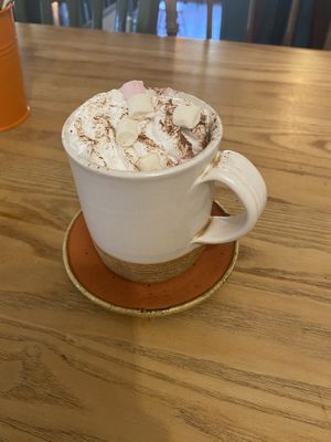 Hot chocolate was tastey but just wasn’t enough of it!   at Thrive in Cambridge