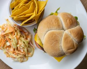 Burger at Thrive in Cambridge