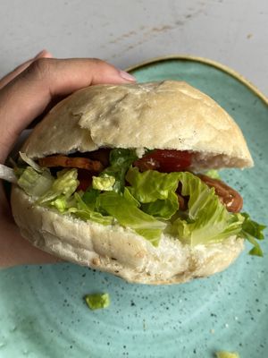 BLT roll- delicious   at Thrive in Cambridge