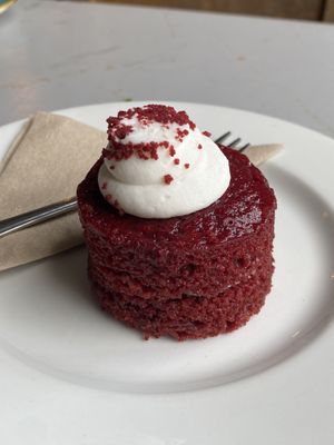 Def velvet cake   at Thrive in Cambridge