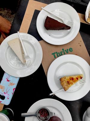 Desserts ft. cheesecake at Thrive in Cambridge