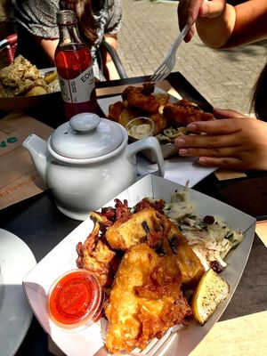 The tofish is delicious! at Thrive in Cambridge