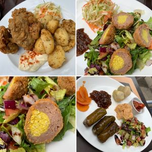 Our delicious meal! at Thrive in Cambridge