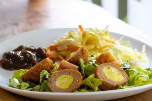 Scotch 'eggs' at Thrive in Cambridge