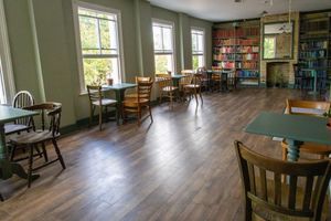 First floor cafe area at Thrive in Cambridge