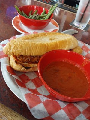 VCC 2025: vegan vodka parm & green beans at Watson's Shack & Rail in Champaign