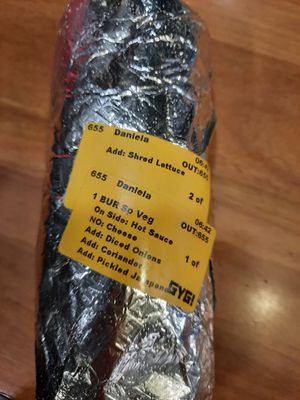 Vegan Buritto at Guzman y Gomez in Melbourne