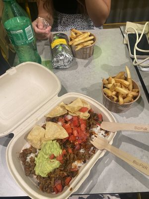 Mushroom veggie option bowl😄 at Guzman y Gomez in Melbourne