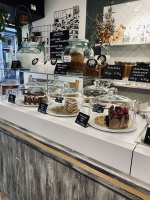 Tresen des Cafés   at Vegan Pip's in Leeuwarden